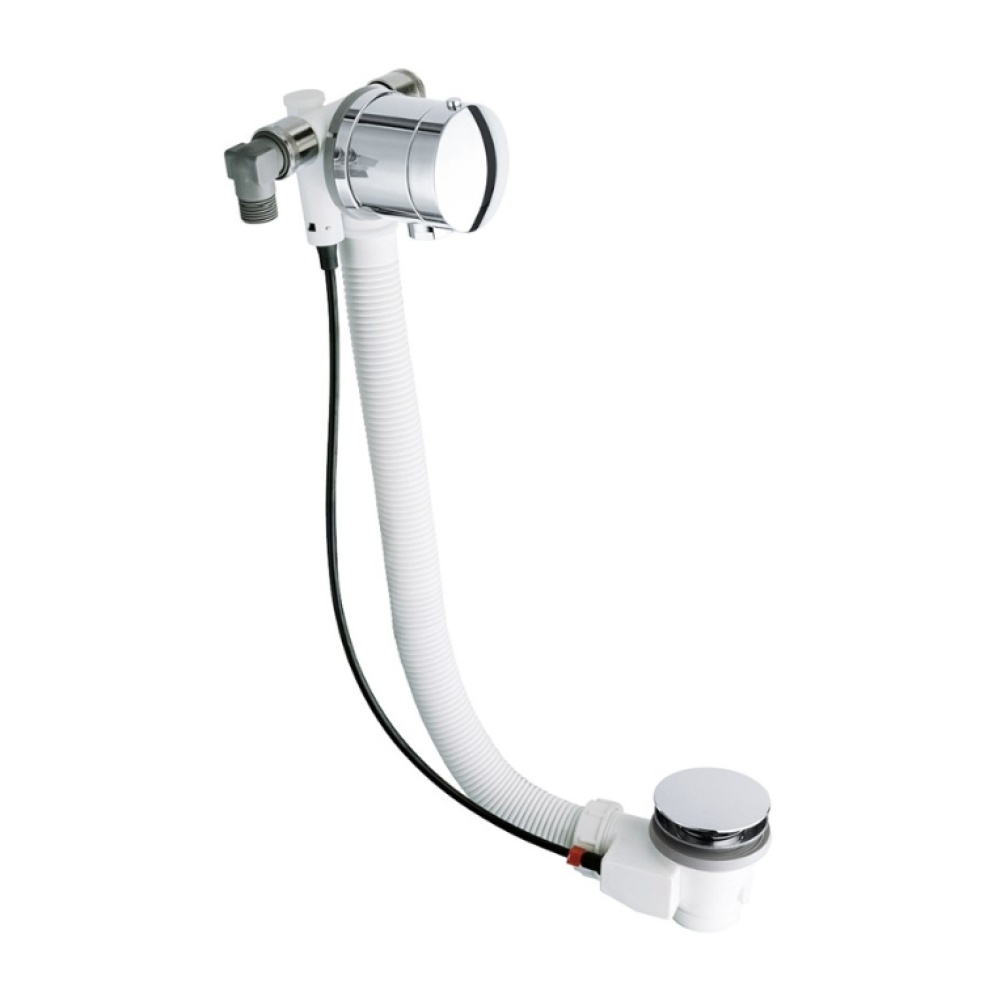 Product Cut out image of the Crosswater Chrome Bath Filler with Pop Up Waste